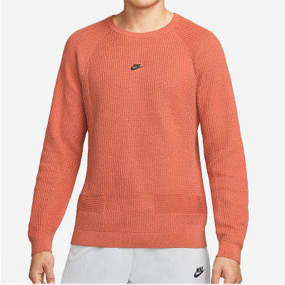 

Light Round Neck Sweater Orange, Оранжевый
