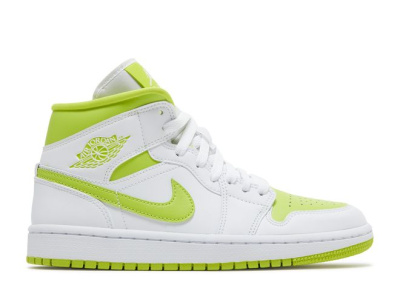 

White Lime, Зелёный, Air Jordan 1 Mid