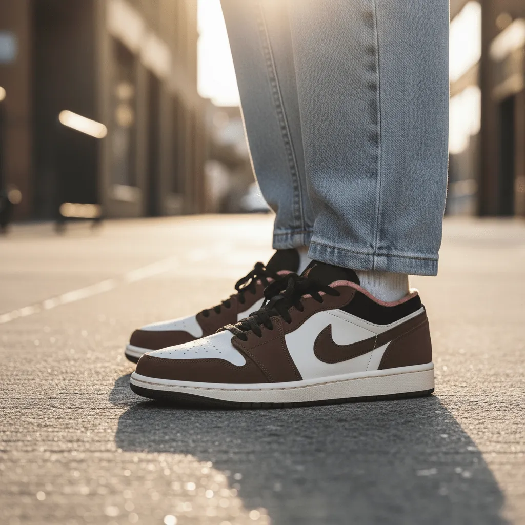 Купить кроссовки Air Jordan Air Jordan 1 Low коричневого цвета в