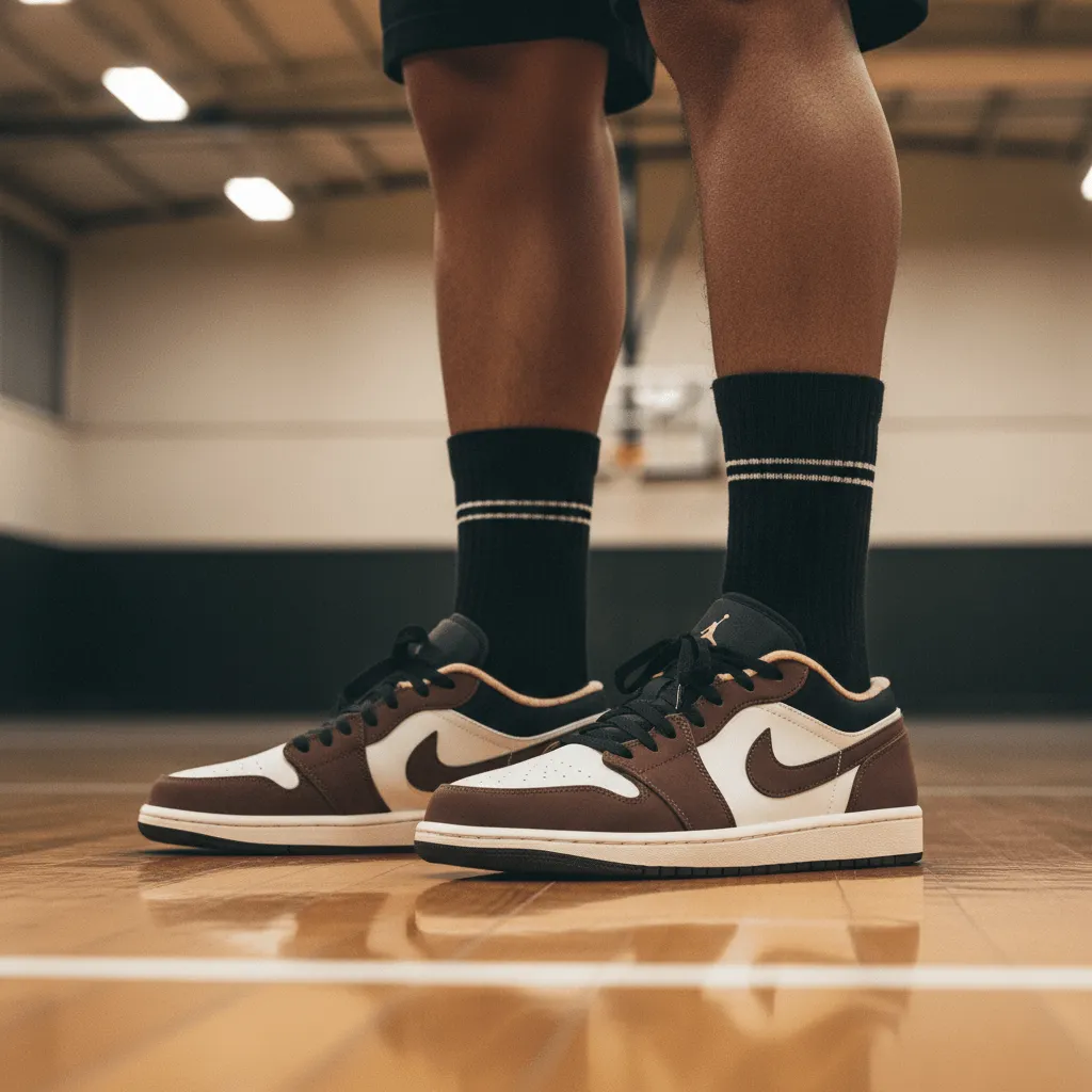 Купить кроссовки Air Jordan Air Jordan 1 Low коричневого цвета в