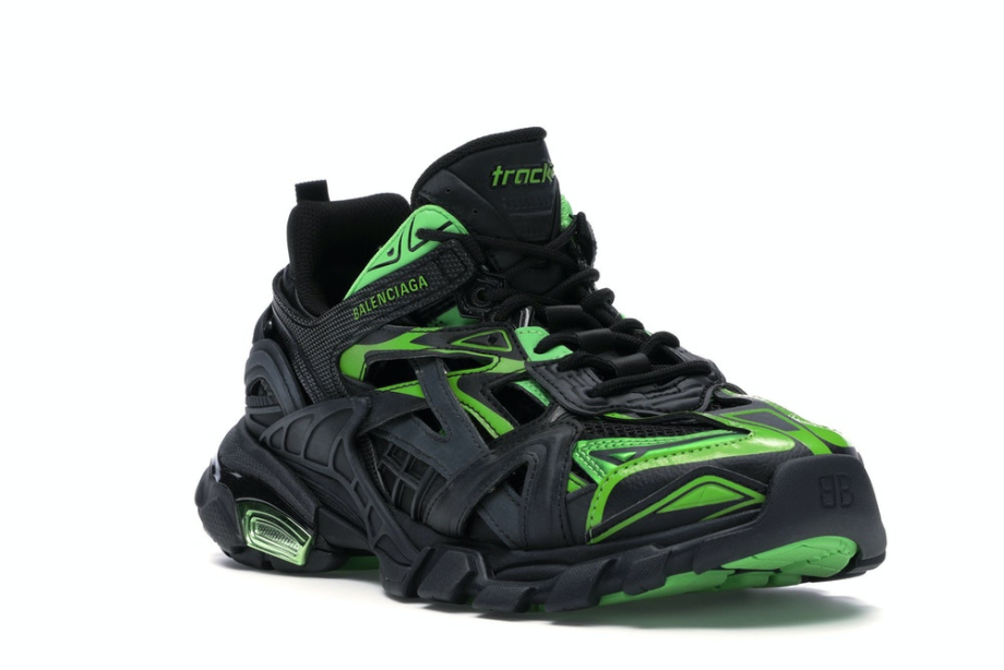 Balenciaga track trainer black hot sale green