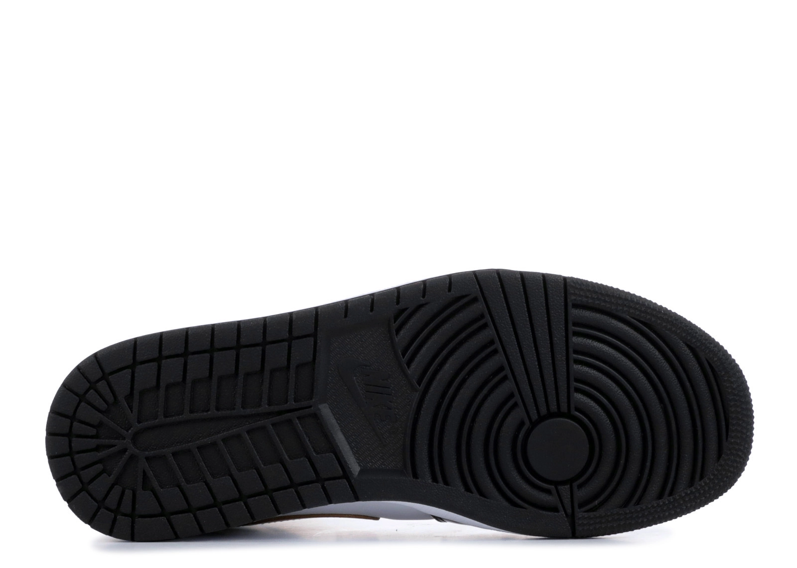 Air Jordan 1 Mid Patent Black White Gold фото