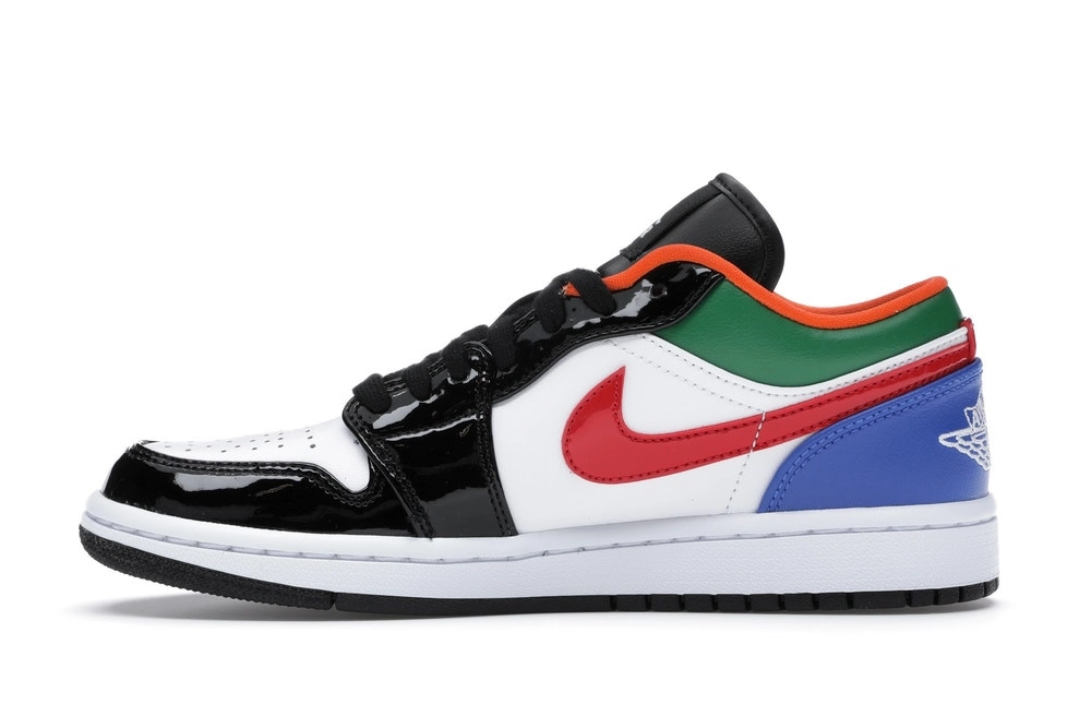 Air Jordan 1 Low Multi-Color Black Toe (2020) фото