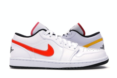 

White Multi-Color, Белый, Air Jordan 1 Low