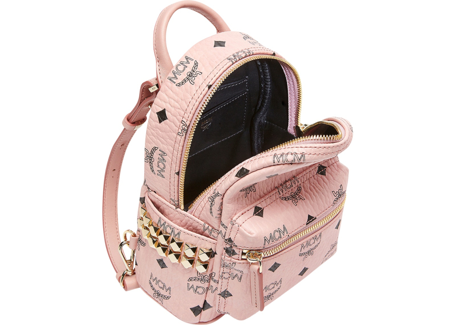 Light pink mcm on sale backpack