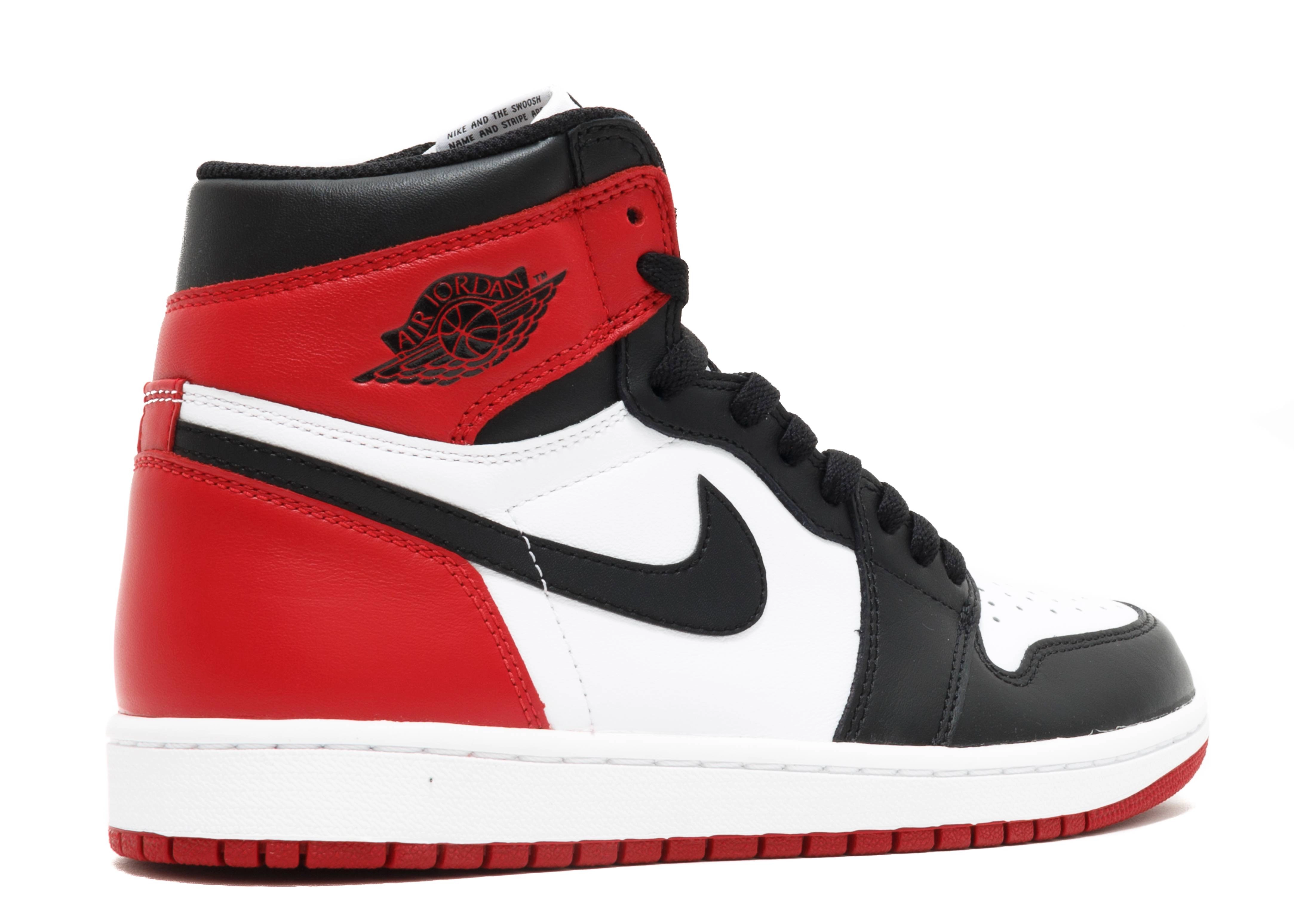 Air Jordan 1 High Black Toe фото