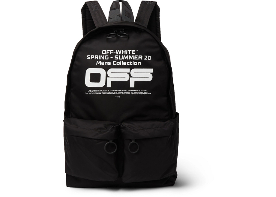 Off White OFF WHITE Shell Logo Backpack Black Meet Market