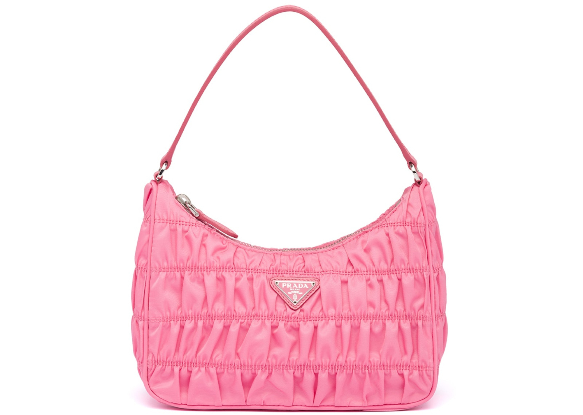 Prada Prada Mini Bag Nylon and Saffiano Leather Pink Meet Market