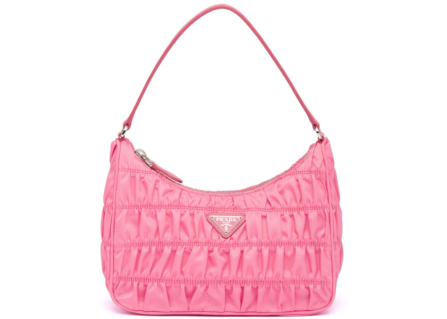 Prada Prada Mini Bag Nylon and Saffiano Leather Pink Meet Market