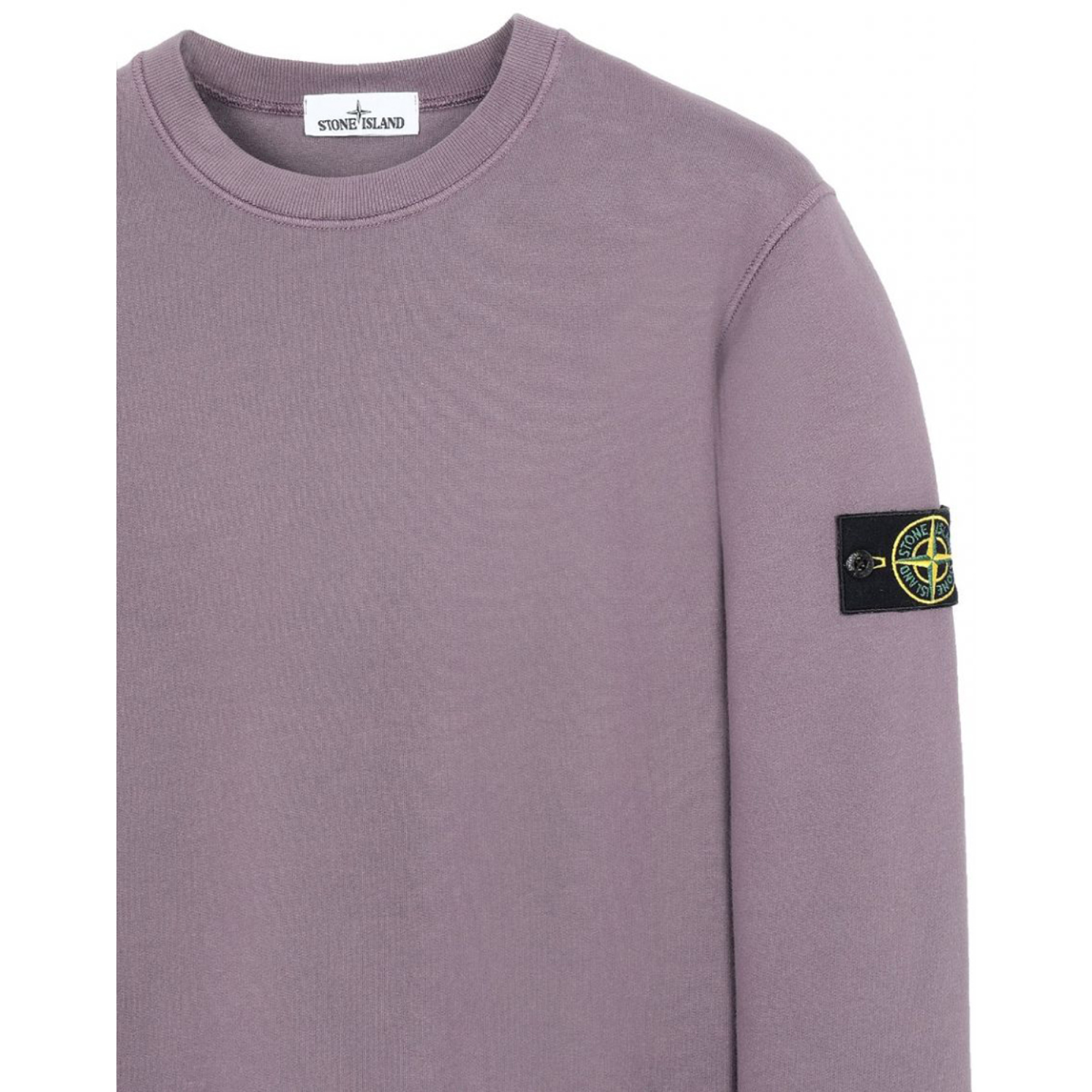 Magenta stone island sweatshirt sale