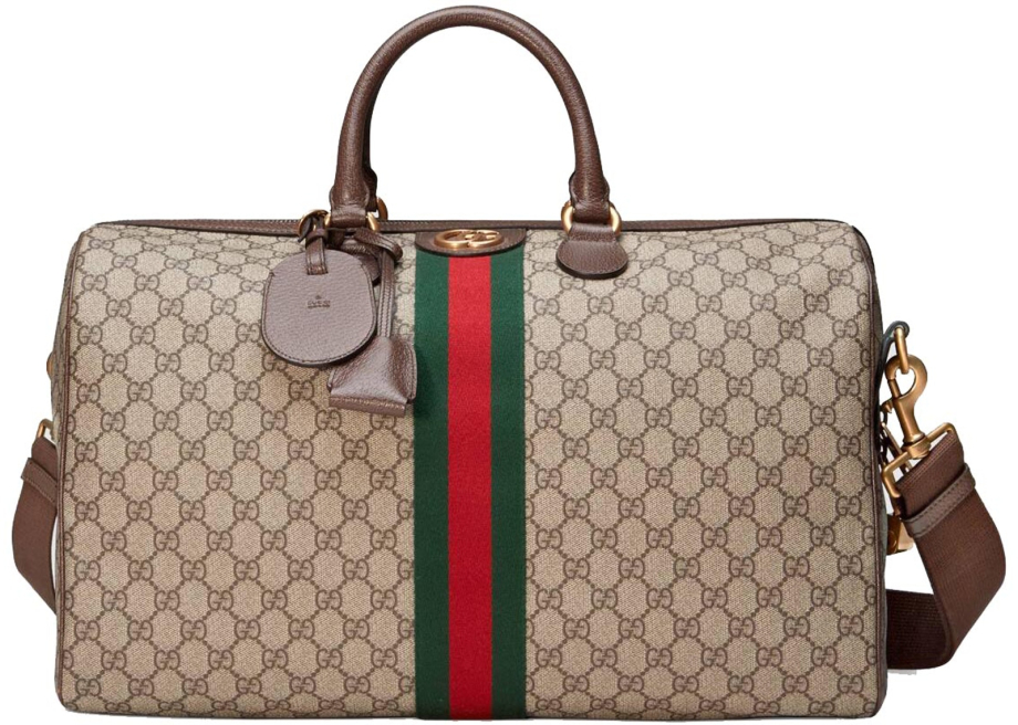 Сумки и Рюкзаки Gucci Gucci Ophidia GG Carry-on Duffle Medium Beige/Ebony  купить в Meet Market
