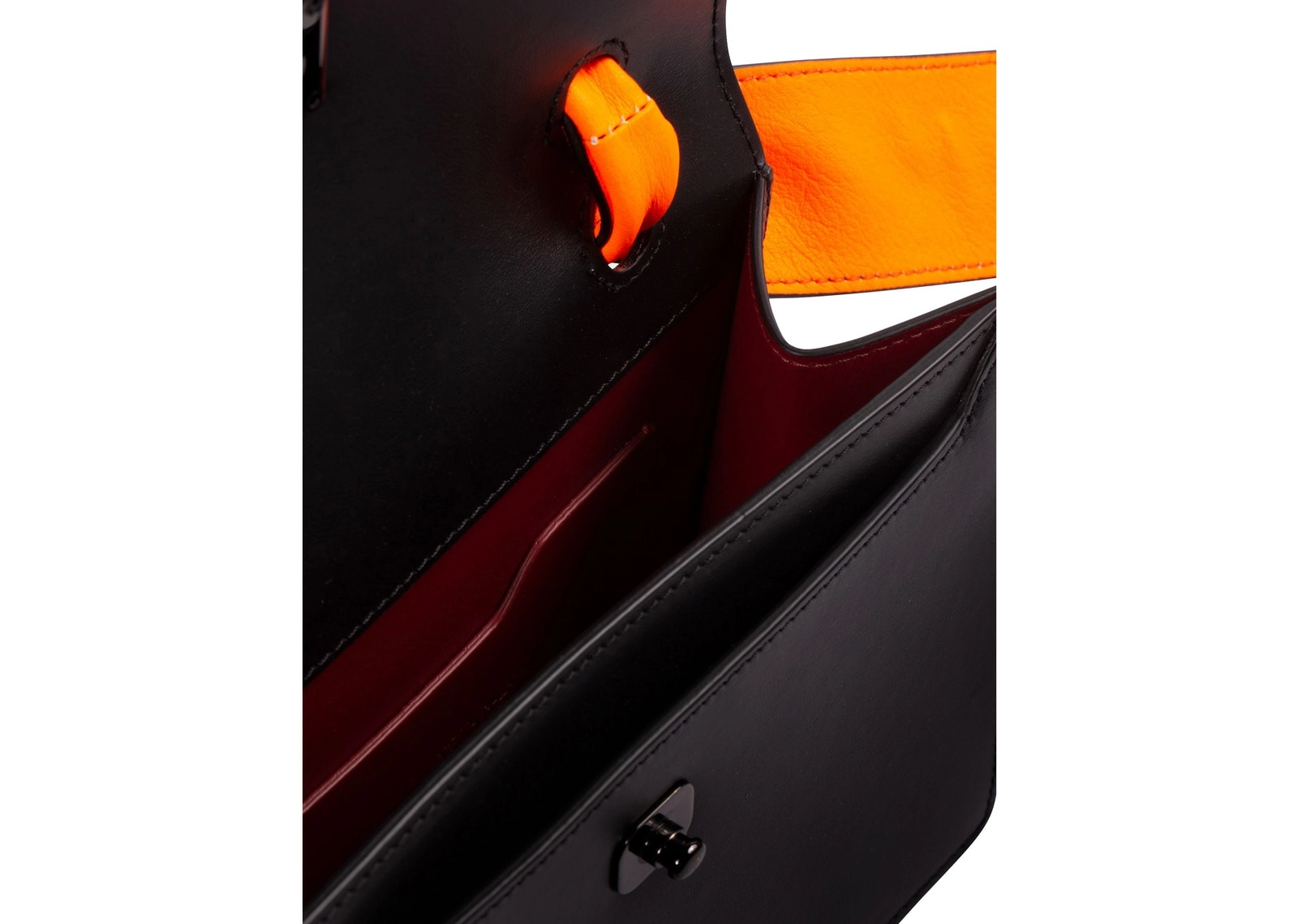 OFF-WHITE 1.4 Jitney Bag Black/Orange фото