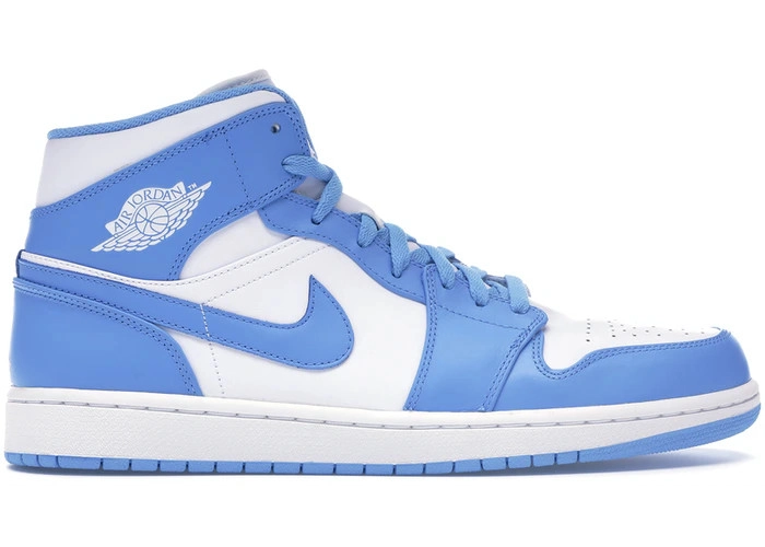Air Jordan 1 Mid UNC фото