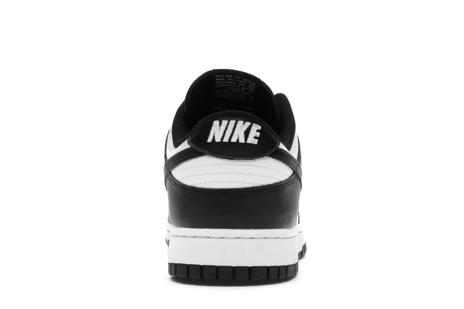 Dunk Low Retro Black White (2021) фото