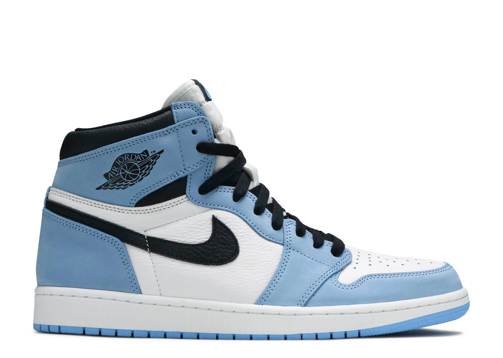 1 Retro High White University Blue Black (2021) фото