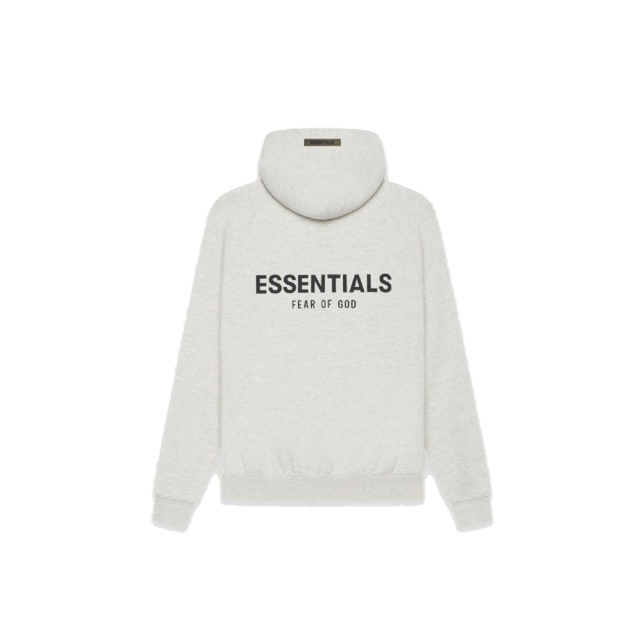 Худи Fear Of God ESSENTIALS Pullover Hoodie Light Heather Oatmeal (SS21)  (Серые) SS21DUPLICATE12 купить в Meet Market