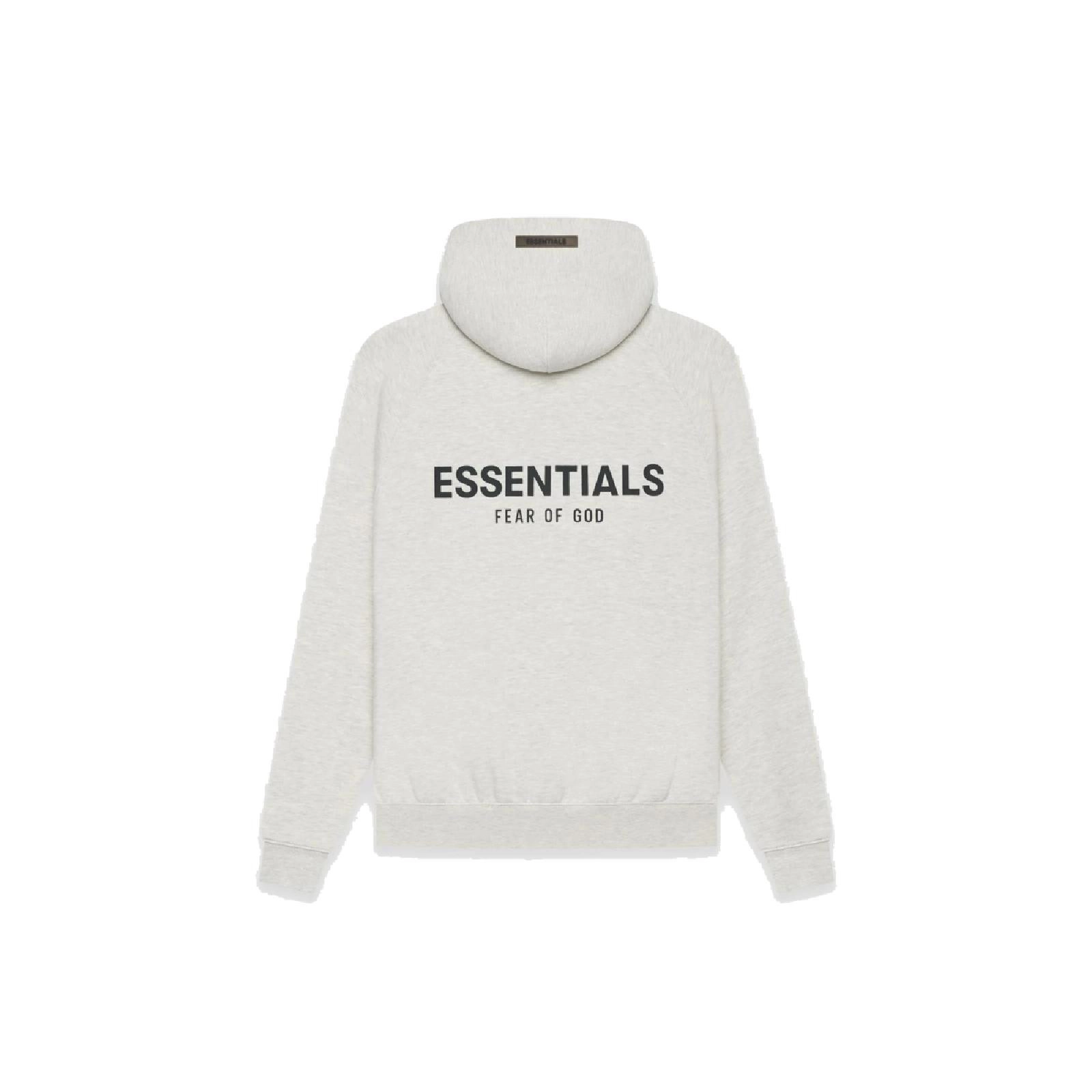 Fear Of God ESSENTIALS Pullover Hoodie Light Heather Oatmeal SS21 SS21DUPLICATE12 Meet Market