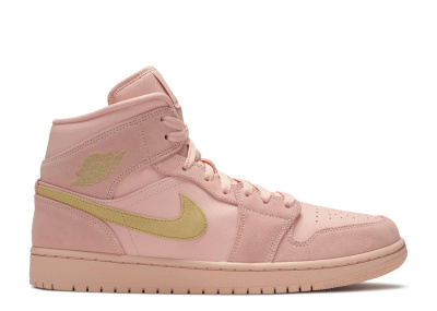 

1 Mid Coral Gold, Розовый, Air Jordan 1 Mid