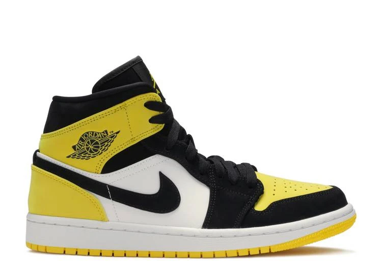 Air Jordan 1 Mid SE Yellow Toe фото