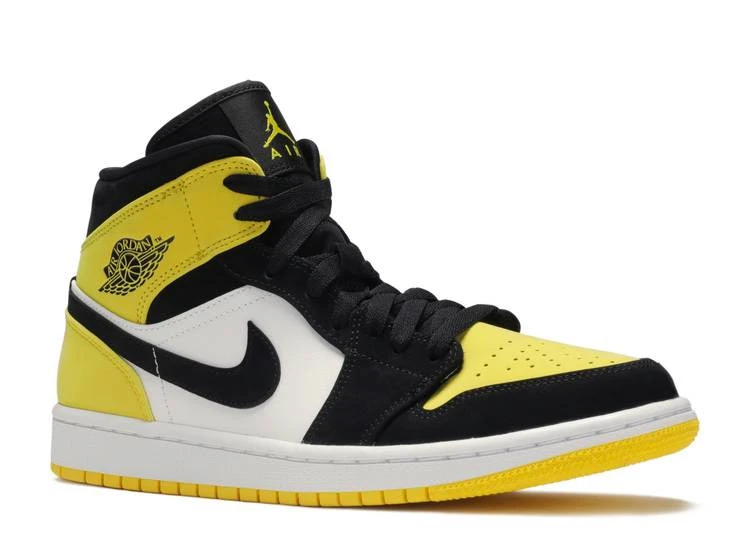 Air Jordan 1 Mid SE Yellow Toe фото