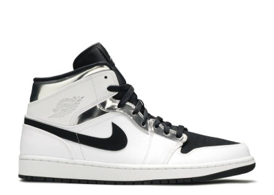 

1 Mid White Silver, Air Jordan 1 Mid White Silver