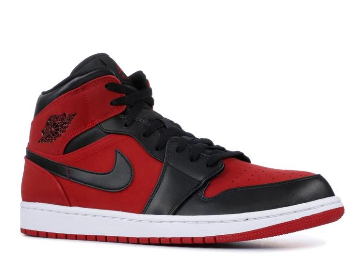 Air Jordan 1 Mid 1 Mid Reverse Banned фото