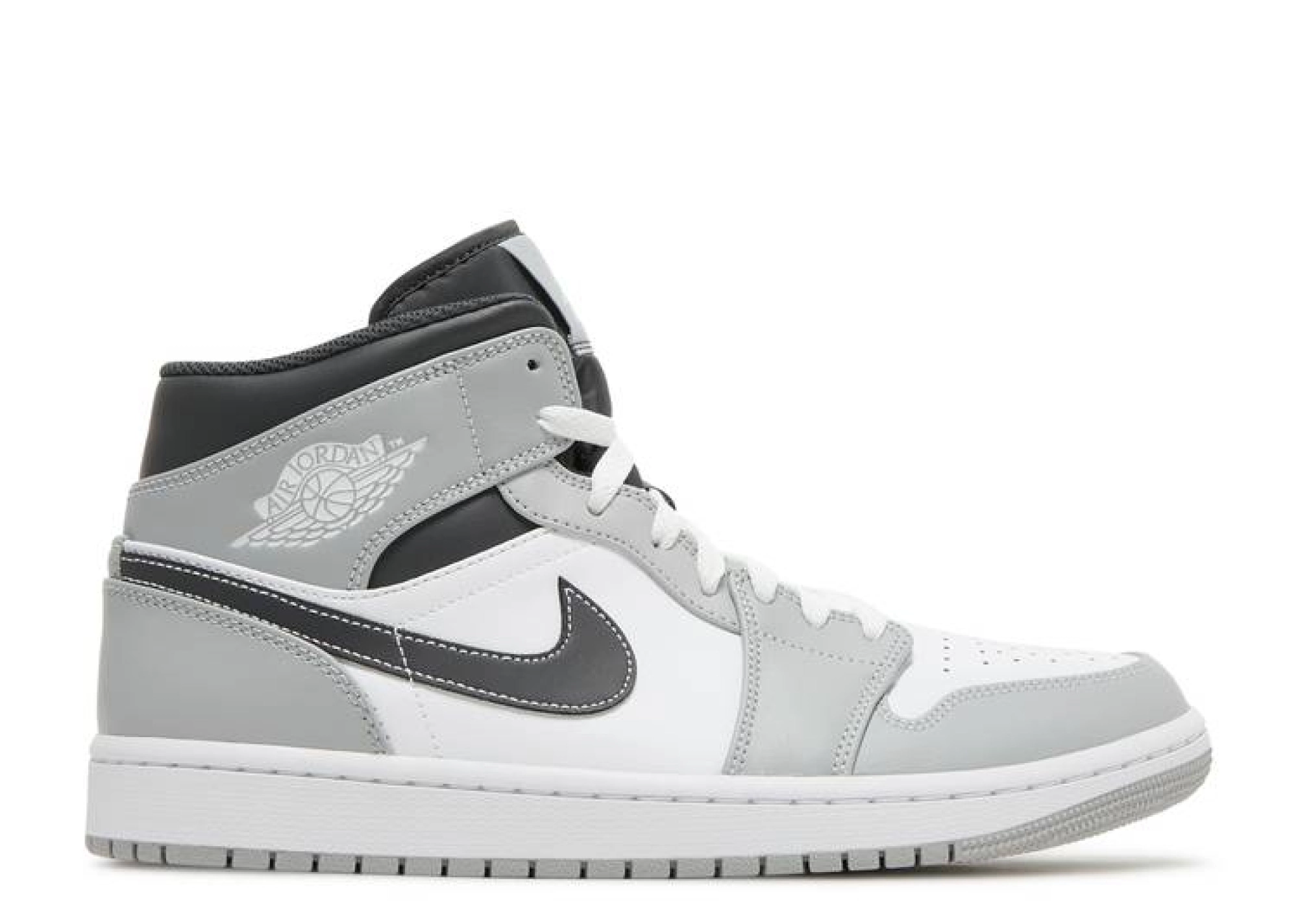 Air Jordan 1 Mid Light Smoke Grey фото