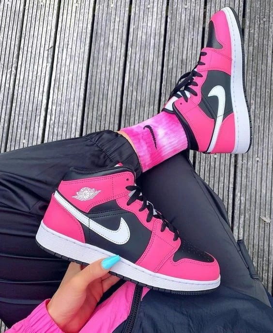 Air Jordan 1 Mid GS Pinksicle фото