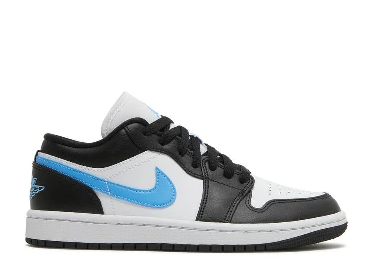 Air Jordan 1 Low Black University Blue фото