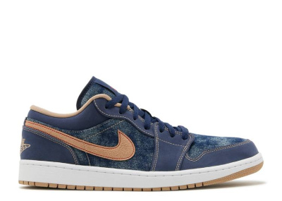 

1 Low SE Denim, Синий, Air Jordan 1 Low
