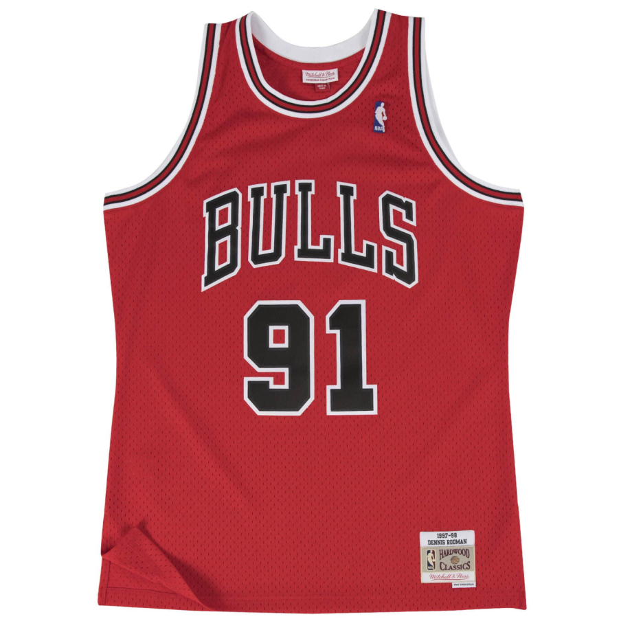 MITCHELL AND NESS Swingman Jersey Chicago Bulls Road 1995 96 Rodman NBA0011 Meet Market