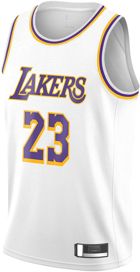 Nike Los Angeles Lakers LeBron James White Swingman Jersey NBA0014 Meet Market