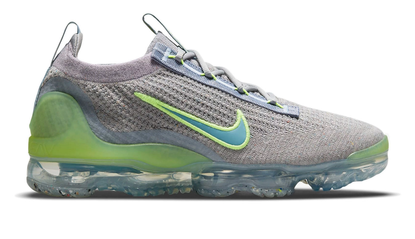 Air Vapor Max Air VaporMax Flyknit 2021 Grey Light Liquid Lime фото