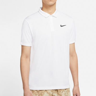 

White Dri-Fit Polo Shirt, Белый