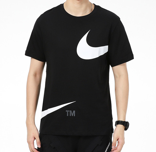 Big Swoosh Black Tee фото