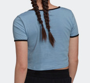 Blue Slim Cropped Tee фото