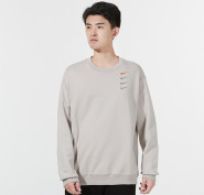 Beige French Terry Crew Sweatshirt фото