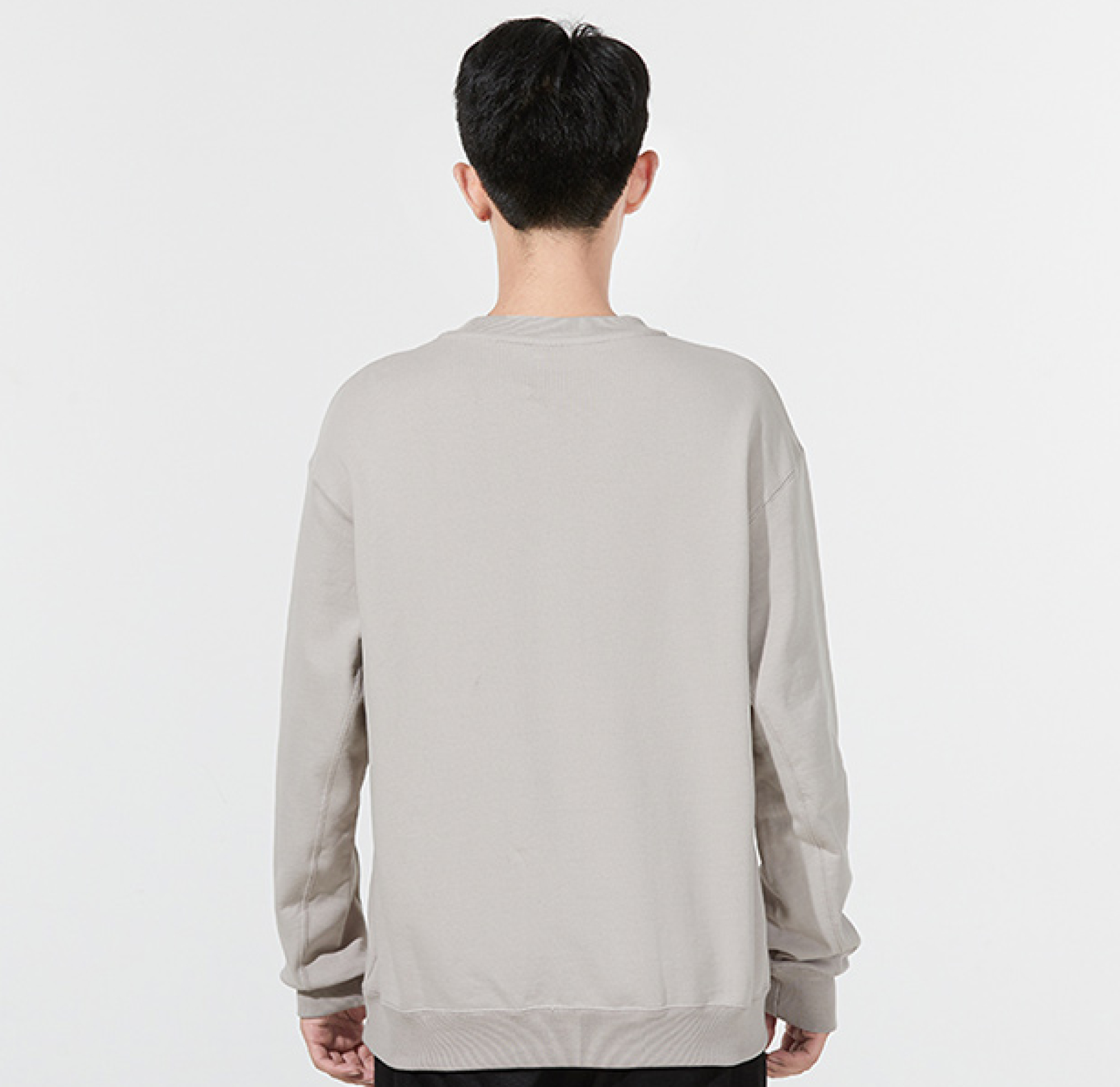 Beige French Terry Crew Sweatshirt фото