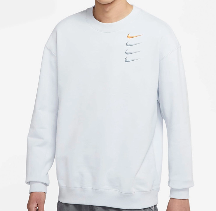 Light Blue French Terry Crew Sweatshirt фото