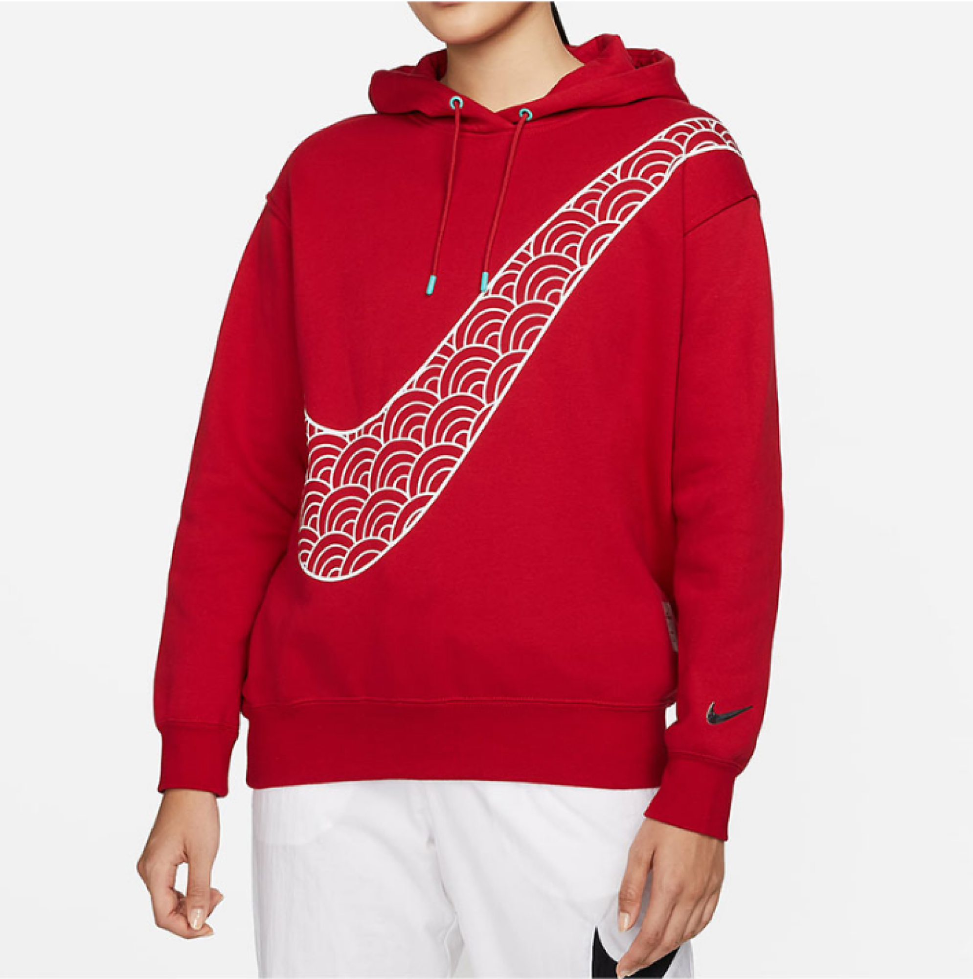 Nike air red on sale hoodie