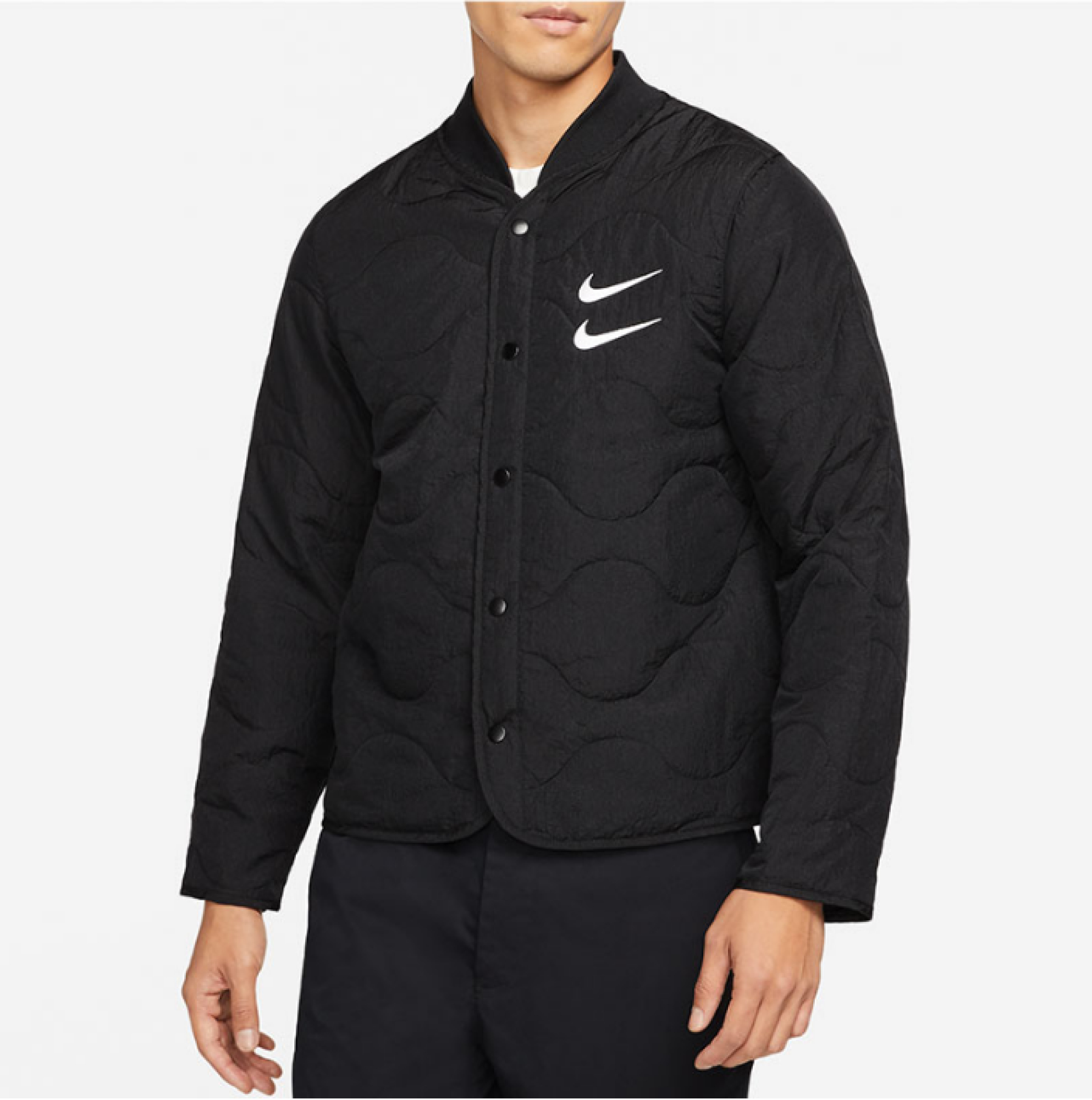 Nike Double Swoosh Black Jacket DM124 Meet Market