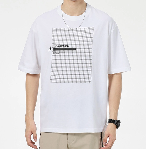 23 White Engineered Men's T-Shirt фото