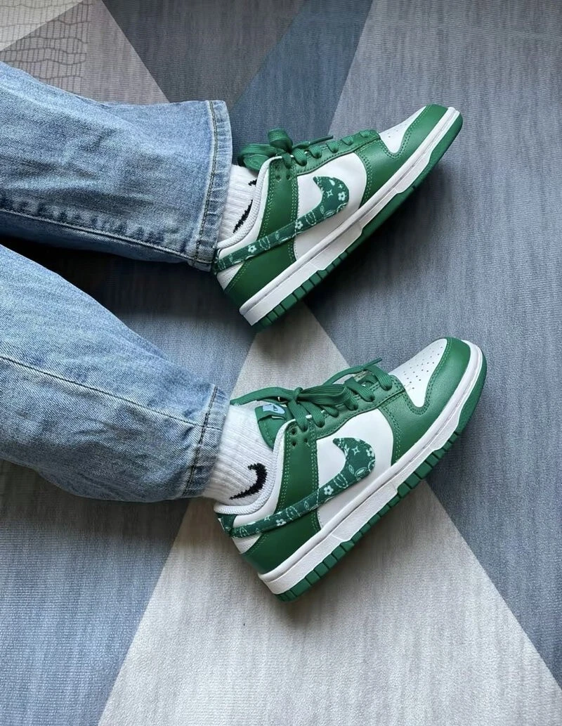 Dunk Low Wmns Green Paisley фото