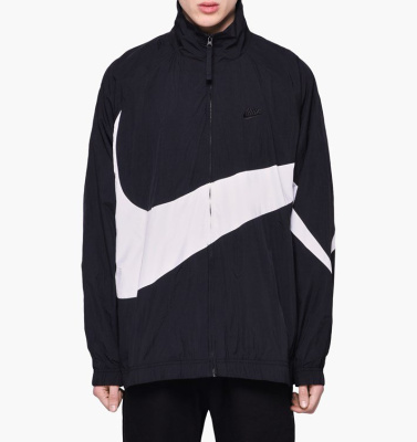 Nike big shop swoosh jacket blue