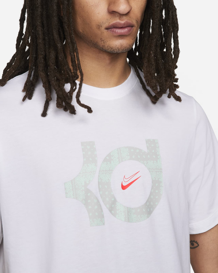 Nike dri fit white t shirt online