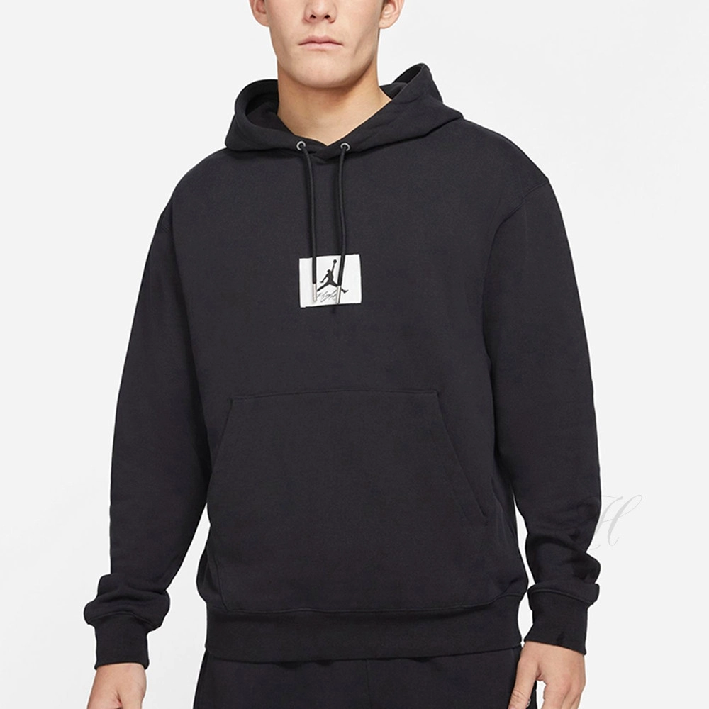 Black Hoodie Chest Logo фото