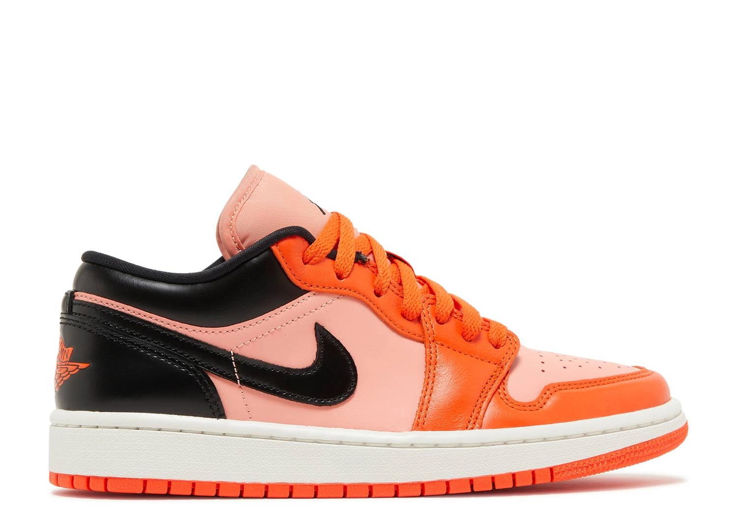 Air Jordan 1 Low Low SE Rush Orange Black фото