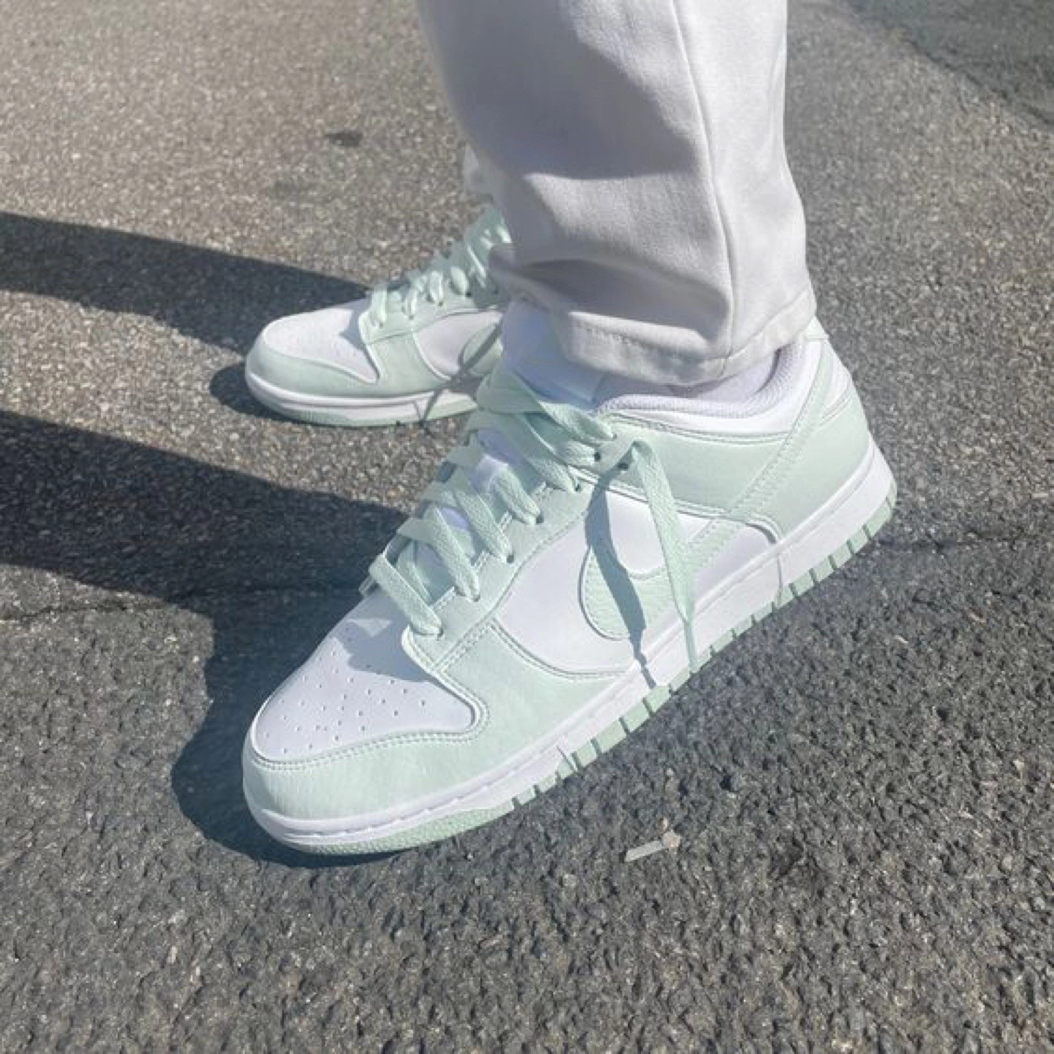 Dunk Low White Mint фото