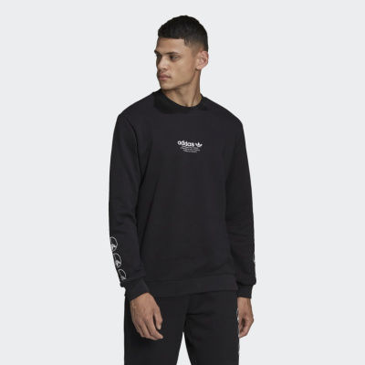 

Long Sleeve Black Sweatshirt, Чёрный