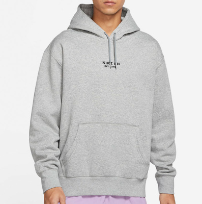 

Hoodie Round Printing Grey, Серый
